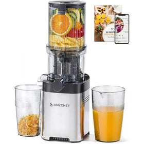 AMZCHEF Slow Juicers with 118 MM Large Feed Chute