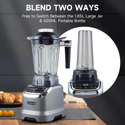 AMZCHEF Professional Blender for Smoothies 1800W 63 Oz