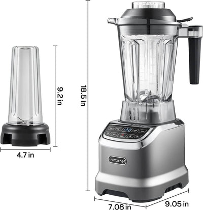 AMZCHEF Professional Blender for Smoothies 1800W 63 Oz