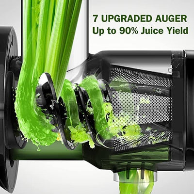 Slow Masticating Juicer AMZCHEF Cold Press Juicer Professional Machine ZM1501 Grey Mini